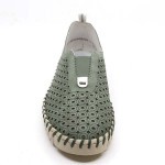 Mocassin groen nubuck N1963 Rieker 